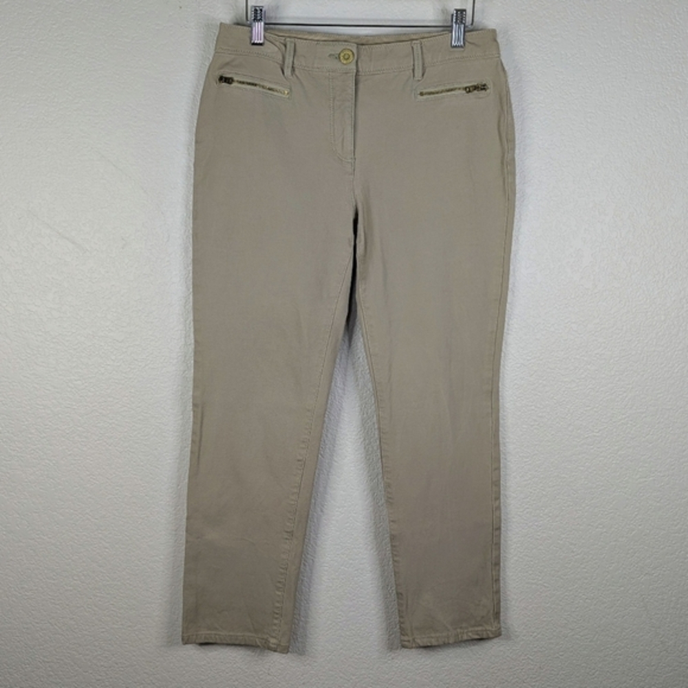 Chico's So Slimming Stretch Ankle/Cropped Leg Pant Tan Size‎ 0.5 (Sm6)